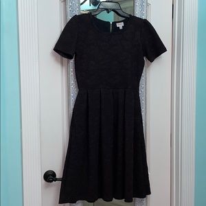 Lularoe Amelia Black Dress with Roses